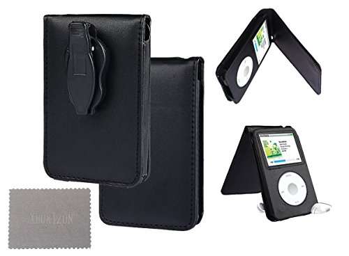xhorizon TM ZA5 Premium Leather Case Cover With Belt Clip For Apple iPod Video Classic 80G 120G 160G