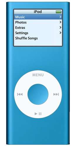 Apple iPod Nano 4GB 2nd Generation - Blue