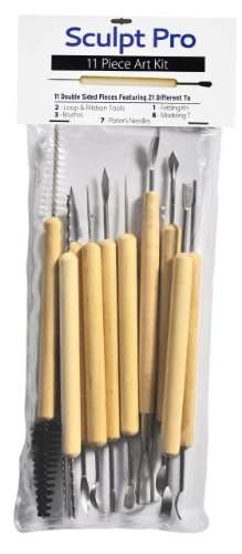 Sculpt Pro 11 Piece Pottery and Sculpting Art Tool Set