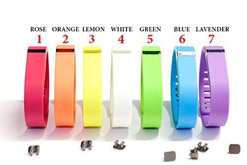 Pengaz Replacement Summer Vivid Color Wristband with Clasp for Fitbit Flex Activity and Sleep Tracke