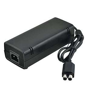 AQURE AC Brick Adapter Power Supply for Xbox 360 S Slim UK Mains Charger Cable 135W