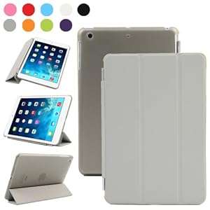 Besdata For Apple iPad mini 2 / mini 3 with retina display Magnetic Smart Cover Stand Har (Grey)
