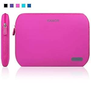 Kamor 11 11.6 11.6 inch Water-resistant Neoprene Laptop Sleeve Case Bag / Notebook Co (Rose/Pink)