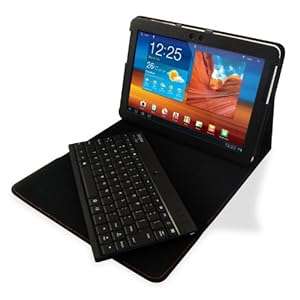 Sharon Thinnest Galaxy Tab 10.1 10.1N P7500 P7510 Sams (Galaxy Tab 1 &amp; 2 black keyboard case)