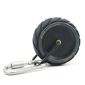 GranVela Mrice Campers Portable Outdoor Sports Wireless Bluetooth Speaker with 6 Hour Pla (Black)