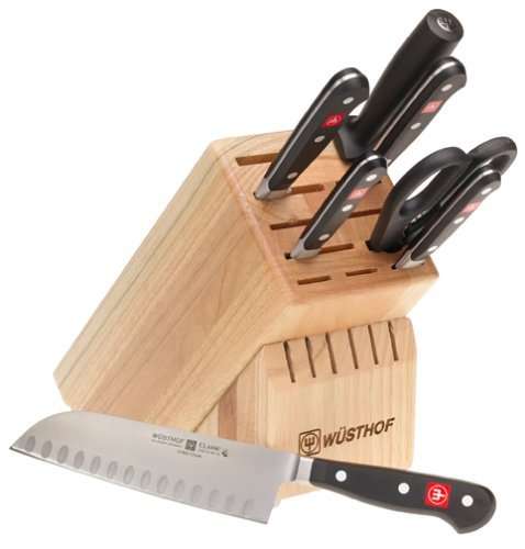 Wusthof Classic 8-Piece Santoku Knife Block Set