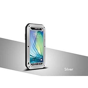 Waterproof Case for Samsung Galaxy A5 LOVE MEI Brand Aluminum Material with Gorilla Glas (Silver)
