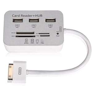 KinpsSD/MMC/MS Card Reader 3 x HUB Camera Connection Kit For iPad / iPad2 / iPad3