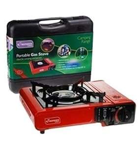 PORTABLE CAMPING PICNIC FISHING FESTIVAL GAS POWERED STOVE & CARRY CASE OLSTOVE