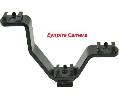 Eynpire Camera Triple Mount Hot Shoe V Mount Bracket for Video Lights Microphones or Monitors Eynpir