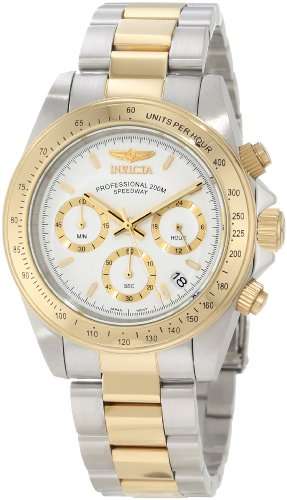 Invicta Men's 9212 "Speedway Collection" 18k Gold Plating and Stainless Steel Two-Tone Watch