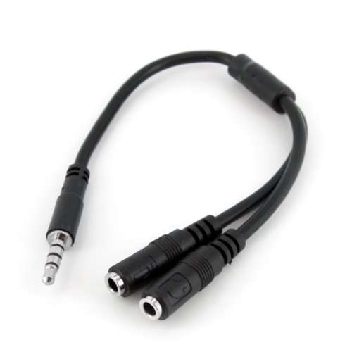 StarTech.com Headset adapter for headsets with separate headphone / microphone plugs - 3.5mm 4 posit