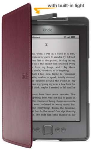 Amazon Kindle Lighted Leather Cover, Wine Purple