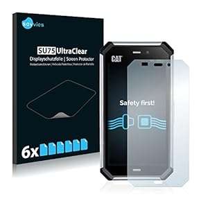 [6 Pack] Screen Protector Caterpillar CAT S50 - Supreme Quality Crystal-Clear Bubble-Free