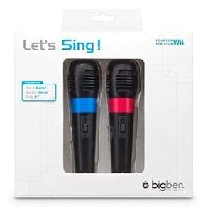 Lets Sing Pack of Two Wired Microphones for Wii