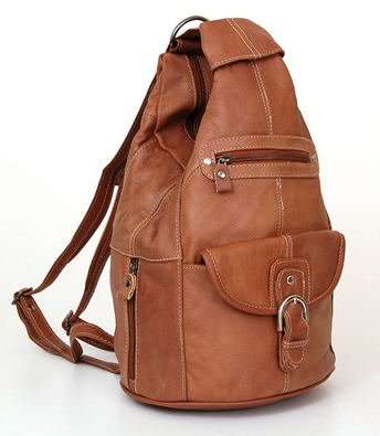 Convertible Back Pack Purse, Mid Size Tear Drop Shoulder Bag, Backpack, Sling Bag. Genuine Leather