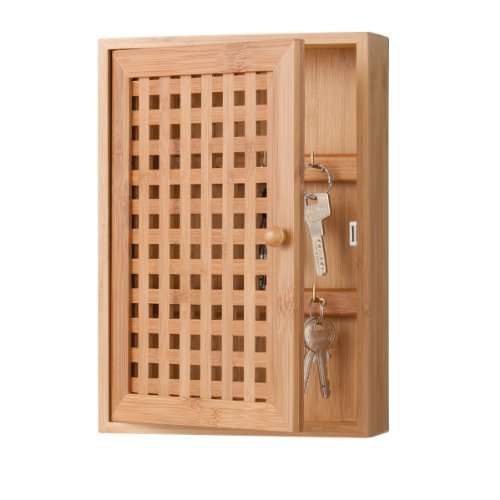 Zeller 13876 Key Cabinet Bamboo 19 x 6 x 27 cm