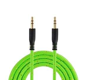 VEO - Car Stereo Auxiliary 3.5mm Male to Male (Aux-in) Input Cable (Ideal for Car Aux in (Green)
