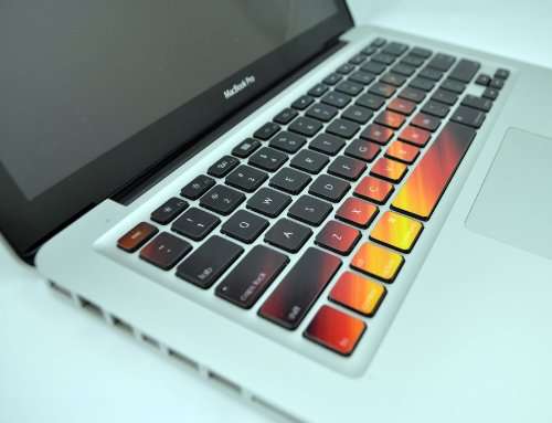 Crocodil Graphics Fiery Keyboard Stickers for MacBook Pro 13, 15, 17 and MacBook Air 13" (Fiery)