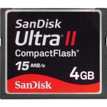 SanDisk Ultra II CompactFlash 4 GB Memory Card 15MB/s
