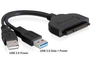 [1-Year Warranty] VicTsing 5Gbps USB 3.0 to SATA 22 Pin Adapter Cable With USB (USB 3.0 to SATA)