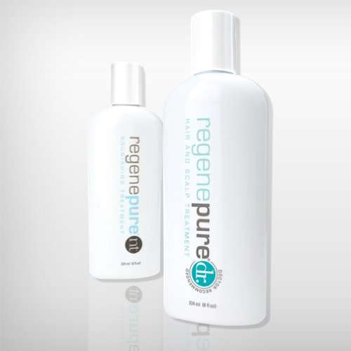 Regenpure KIT Anti Dandruff Shampoo For Hair Loss Prevention and Treatment in Men and Women 8 oz eac