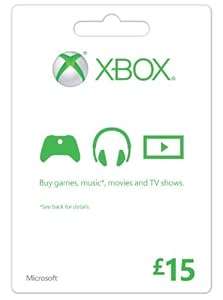 Microsoft Gift Card - GBP15 (Xbox One/360)