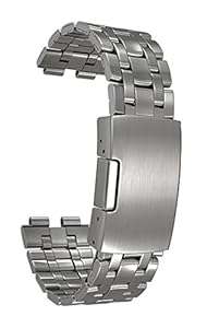 Pebble Steel Metal Watchband - Silver