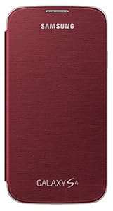 Samsung Flip Cover Case for Galaxy S4 - Red