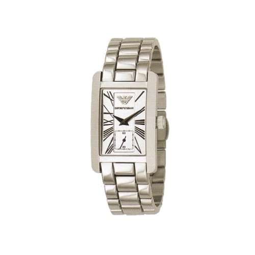 Emporio Armani Quartz, Mother of Pearl Dial with Stainless Steel Bracelet - Womens Watch AR0146