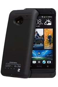 Invero 3000mAh Rechargeable External Protective Battery Case Cover with Stand Feature for HTC O