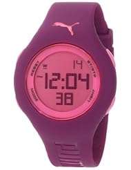 PUMA Women's PU910912010 Loop Small Digital Dark Purple Watch