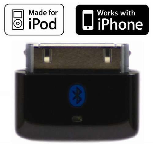 KOKKIA i10s (NEW Luxurious Black) Tiny Bluetooth iPod Transmitter for iPod/iPhone/iPad/iTouch with t