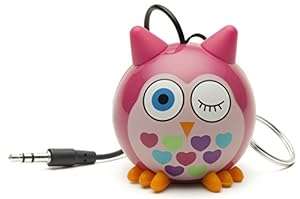 KitSound Mini Buddy Universal Speaker with 3.5mm Jack Compatible with Smartphones Tablets a (Owl)
