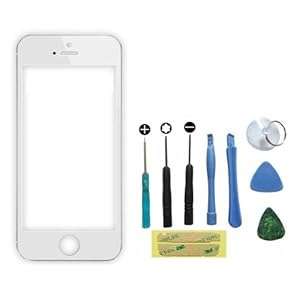 New Horrizon - White Replacement Front Outer Glass Screen Lens For Apple iPhone 5s 5G 5 - Tools