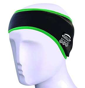 FARALLS Bluetooth Headband: Earphones & Hands-Free (Green)