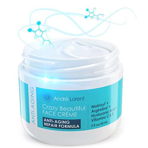 Best Face Cream for Wrinkles and Anti Aging - Daily Moisturizer with Matrixyl + Argireline + Hyaluro