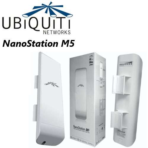 Ubiquiti Nanostation NSM5, 5GHz, 802.11a/n Hi-power 20 dBm Minimum, 2x2 MIMO AirMax TDMA PoE Station