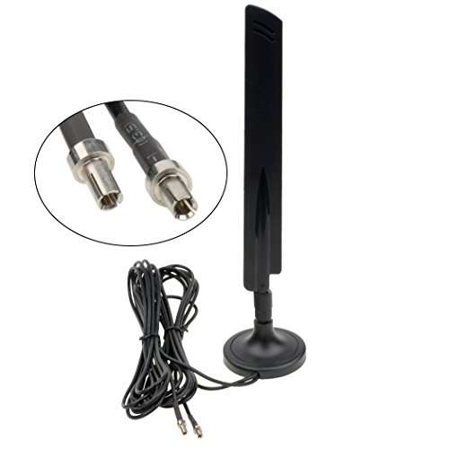 inkint 4G/ 3G/2.4G Double Interface TS9 Signal Booster LTE Antenna Amplifier with Gain 30dBi TS9 2.4