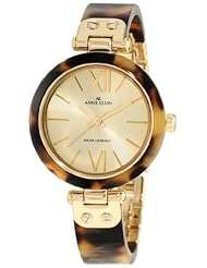 Anne Klein Women's 109652CHTO Gold-Tone Tortoise Shell Plastic Bracelet Watch