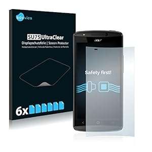 6x Screen Protector - Acer Liquid E700 - Crystal-Clear Bubble-Free