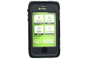 Otterbox Armor Series Waterproof Drop Proof Dust Proof Crush proof Case for iPhone 4/4S (Neon/Grey)+