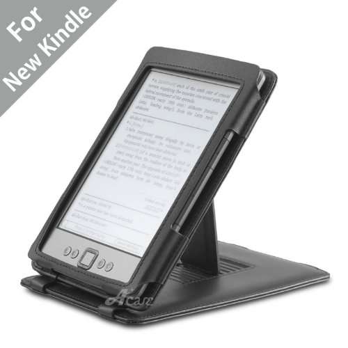 Acase Genuine Leather Flip Case for Classic Kindle(Latest 4th Generation 2011)with Multiple Position