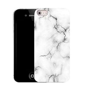 hard back case cover clip on printed case for apple iphone 5 and 5s - marble effect