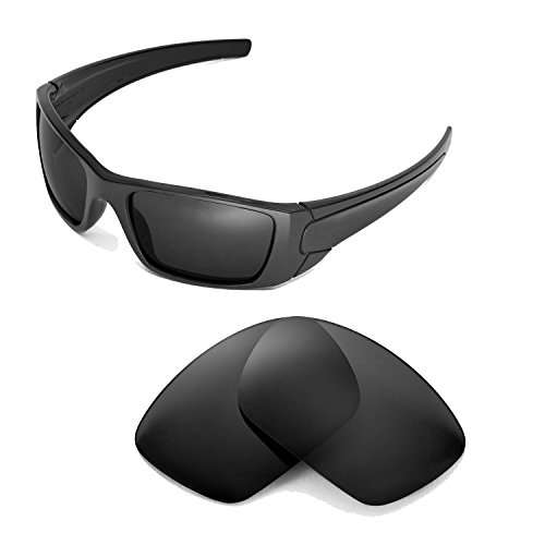 Walleva Replacement Lenses for Oakley Fuel Cell Sunglasses -Multiple Options Available (Black - Pola