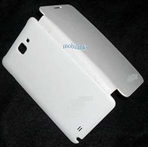 Flip Leather Case Fitted Back Cover For Samsung GT i9220 Galaxy Note N7000 White