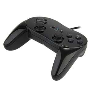 Professional Classic Game Controller for Nintendo Wii Black