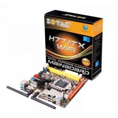 Zotac DDR3 1600 LGA 1155 Intel H77 USB 3.0 SATA3 Motherboard H77ITX-B-E