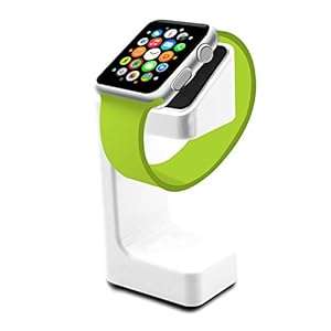 SAVFY Apple watch stand/Apple watch holder /apple watch charging stand/apple watch dock/a (White)