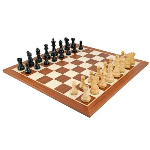Frankfurt Black & Mahogany Chess Set